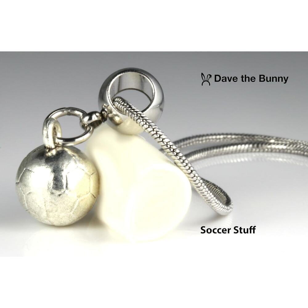 Soccer Necklace - Soccer Ball Charm Necklace - Picture 8 of 9